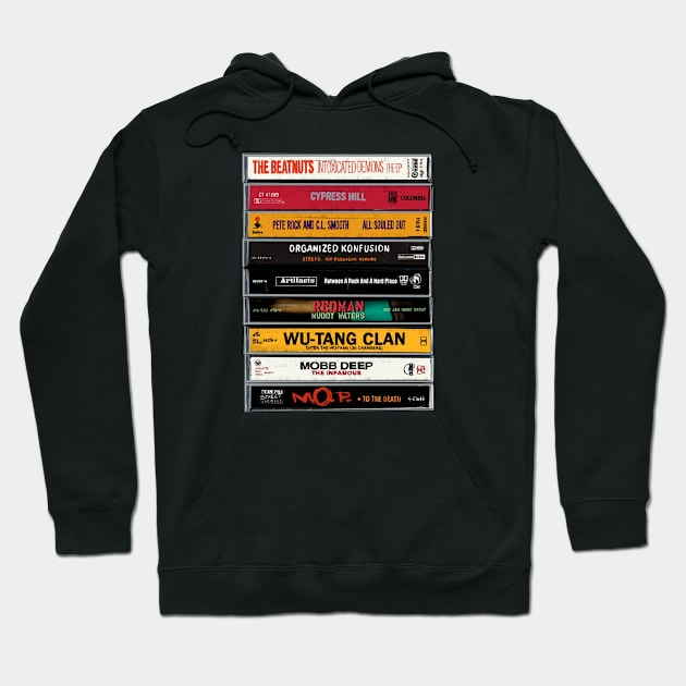 Hip Hop Underground tapes Hoodie by UrbanLifeApparel